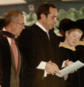 The governor delivered the Marymount commencement address in 1986. 