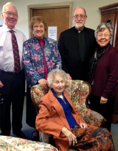 John Carroll, Sister Anne-Marie Kirmse, Father Patrick J. Ryan, SJ, and Sister Judith Kubicki.