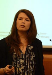 Ellie Frazer, a master's candidate in international political economy at Fordham