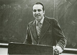 Joseph Cammarosano in the classroom during the 1970s. He joined the Fordham faculty in 1955.