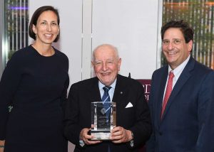 FLAA President Sharon McCarthy ’89, Judge Calabresi, and Dean Diller. Photo by Chris Taggart.