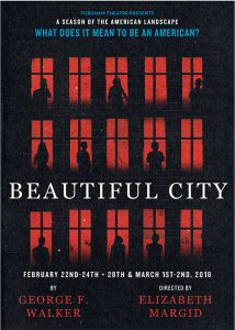 Poster for the play Beautiful City