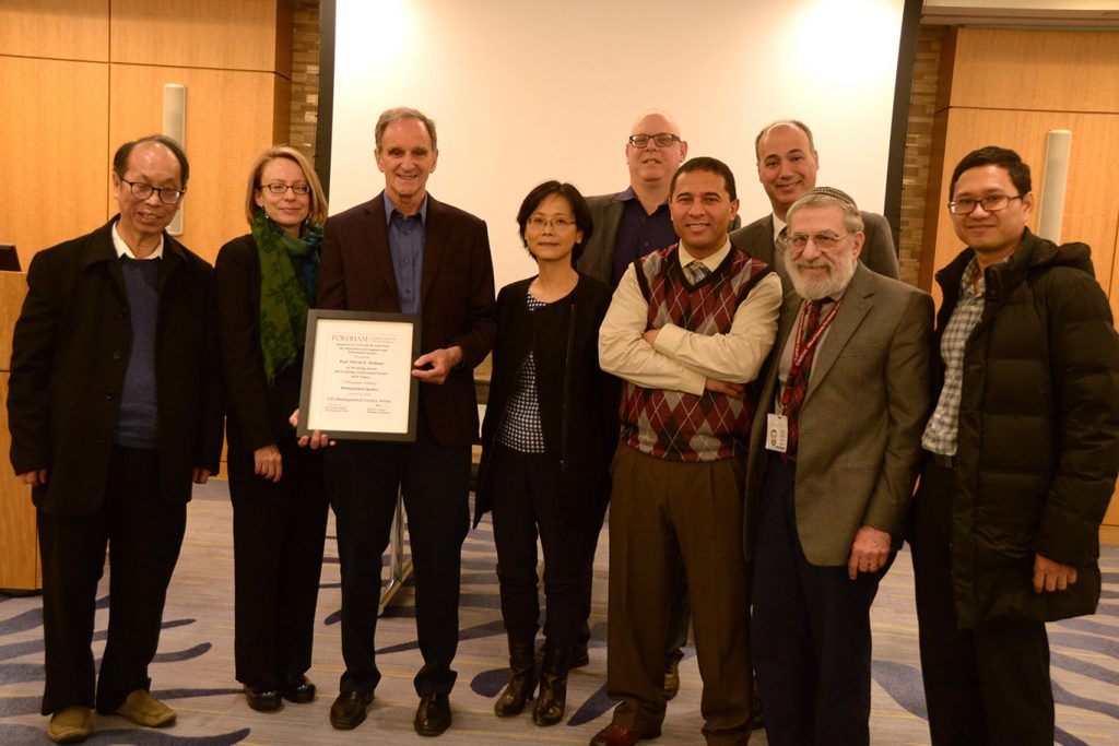 Martin Hellman and members of the department of computer and information science