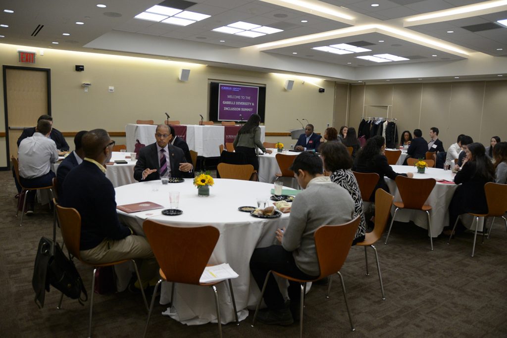 Attendees sit at the second annual Diversity and Inclusion Summit