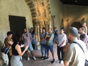 Italian exchange students visit the Cloisters