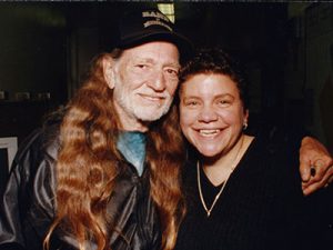 Willie Nelson with Houston in 1998