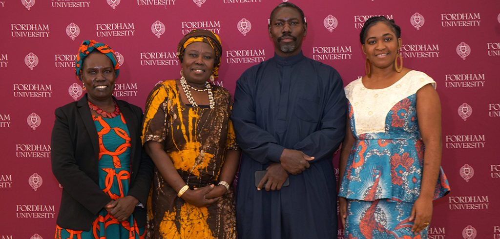 Community Leaders Panel: Jane Edward, Ph.D., Sheikh Musa Drammeh, Imam Ramatu Ahmed, Christelle Onwu