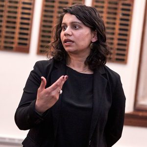 NYU's Chandani Patel, Ph.D., spoke on equity and inclusion at the March 3 event.
