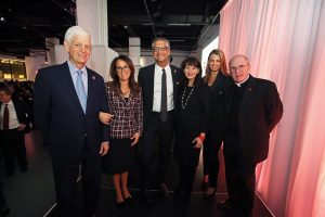 Donna Rapaccioli; Mario Gabelli; Regina Pitaro; Natalie Dowd; Manny Chirico; and Joseph M. McShane, S.J., at the Gabelli School of Business Centennial Celebration