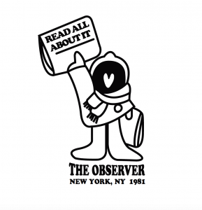 A Roche-designed logo ad for the Observer.