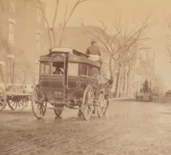 5th Avenue horse-drawn omnibus, 1890
