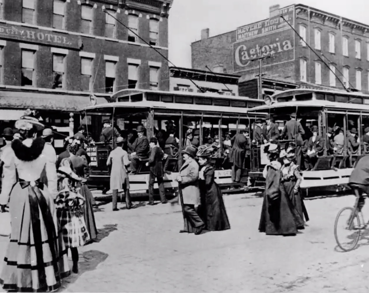 Streetcars in Long Island City, 1897