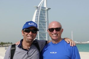 Bob Mignogna, right, with Fernando Aguerre at a 2010 IOC gathering in Dubai.